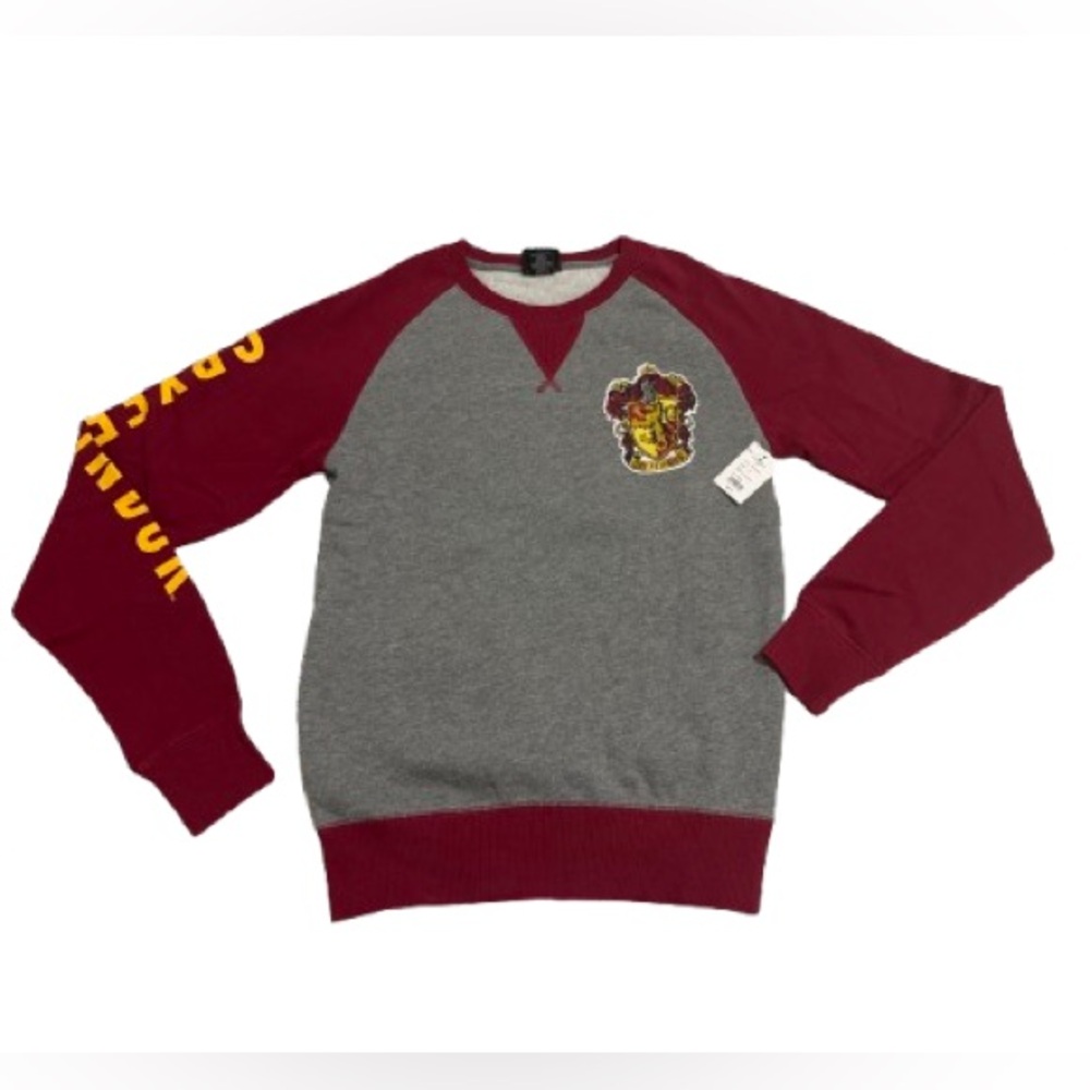 NWT Harry Potter Gryffindor Sweatshirt XS Red Gray Crewneck Hogwarts